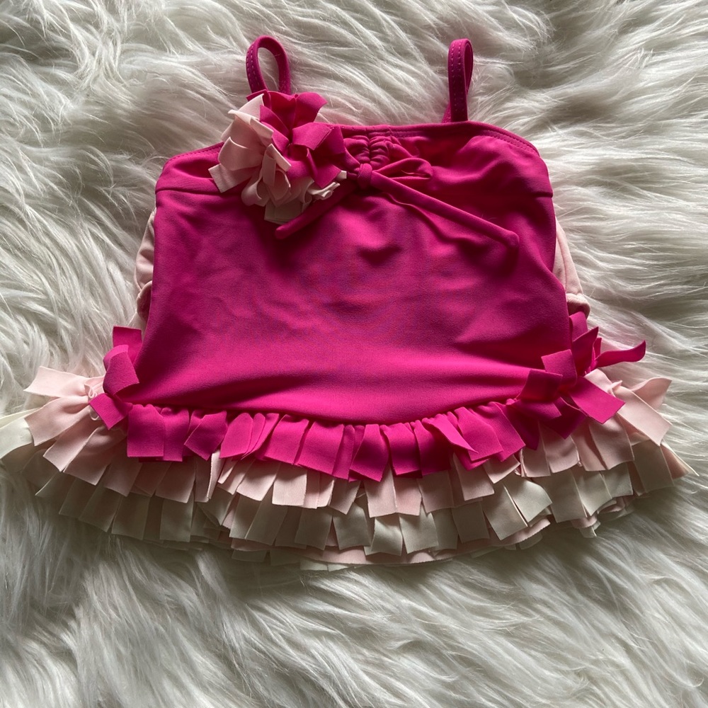 Isobella & Chloe pink bathing suit.